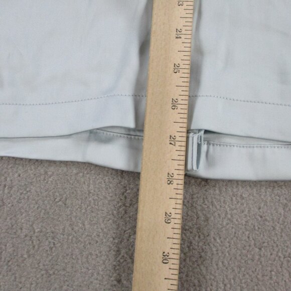 SKIMS Hotel Shine Long Sleeve Button Up Pajama Top Womens XS Frost Blue Sleep - Picture 9 of 10